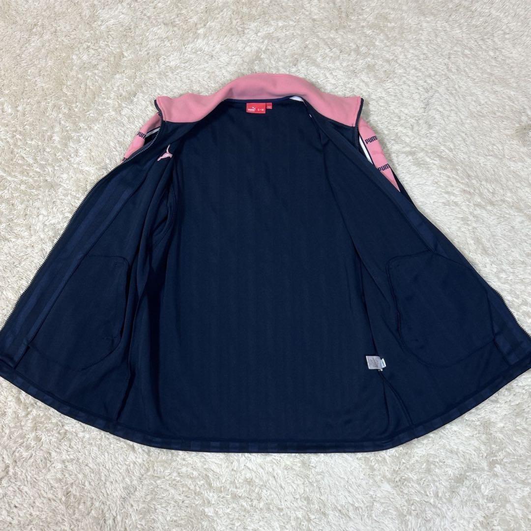 PUMA ジャージ 上下セット ピンク ネイビー Mサイズ