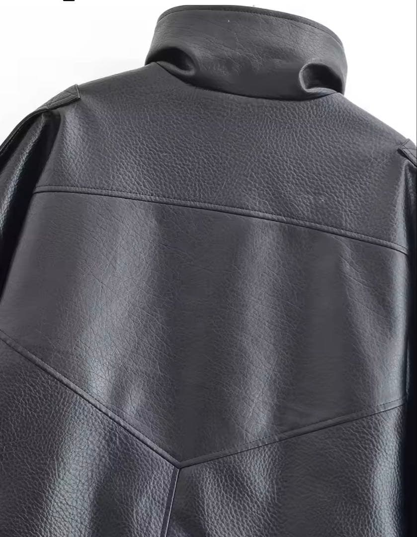 【新品 未使用 】フェイクレザージャケット ブラック Mサイズ 完売品