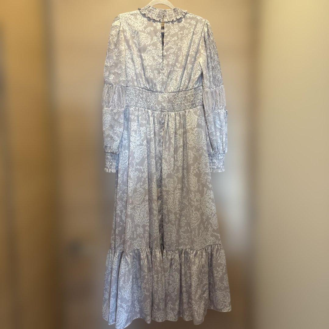ワンピース Herlipto winter floral long sleeve dress