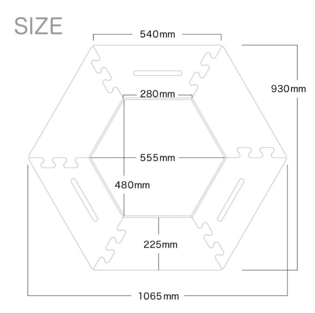 thearth 炭次郎 マット仕上げ ヘキサテーブル！TheArth六角テーブル