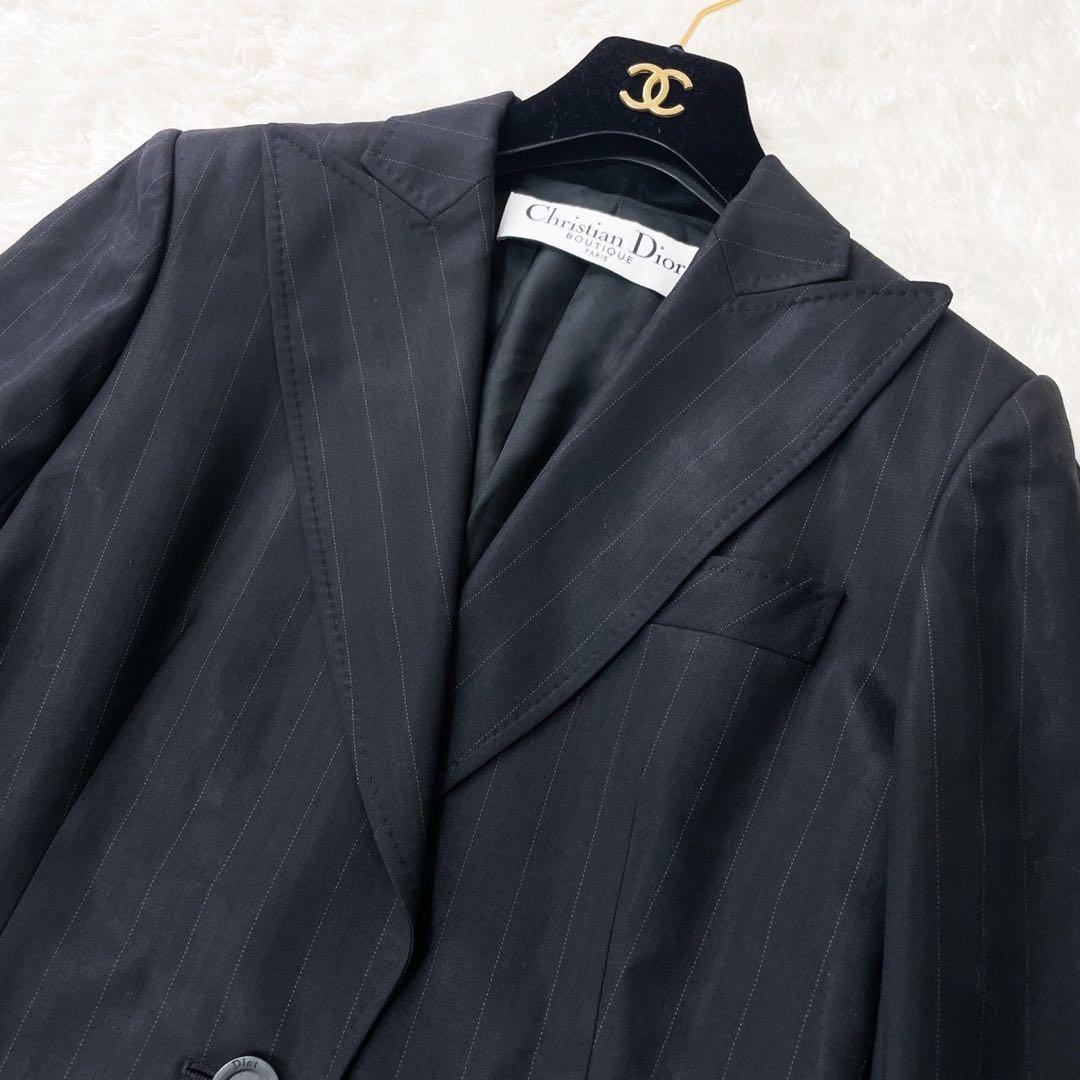 美品✨ クリスチャンディオール ガリアーノ期 セットアップ ストライプ ブラック