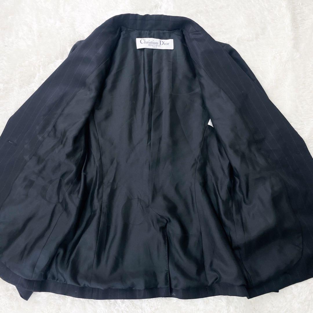 美品✨ クリスチャンディオール ガリアーノ期 セットアップ ストライプ ブラック