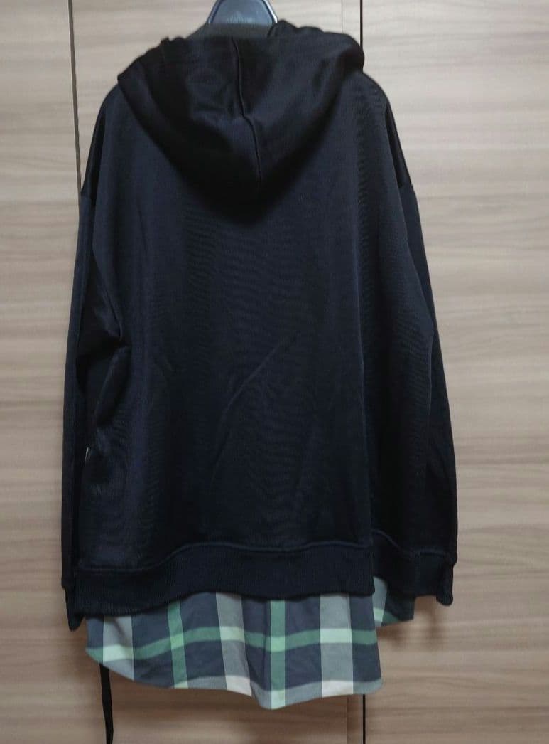 新品未使用　CB CRESTBRIDGE　レイヤードパーカー　ハーフジップ