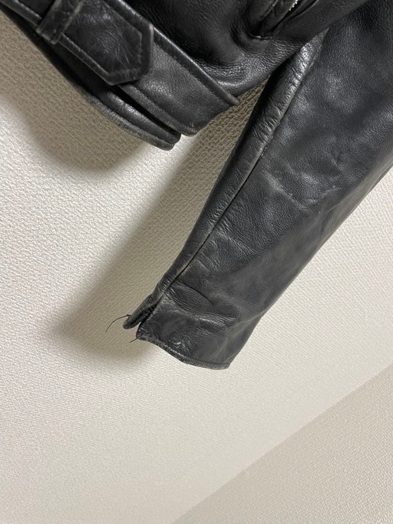 80s 90s OPEN ROAD ライダースジャケット レザー ペイント