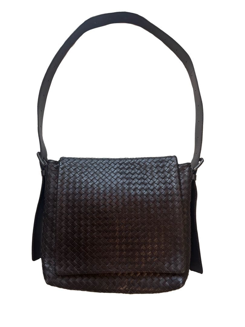 ボッテガヴェネタ イントレチャート ショルダーバッグ ブラウン