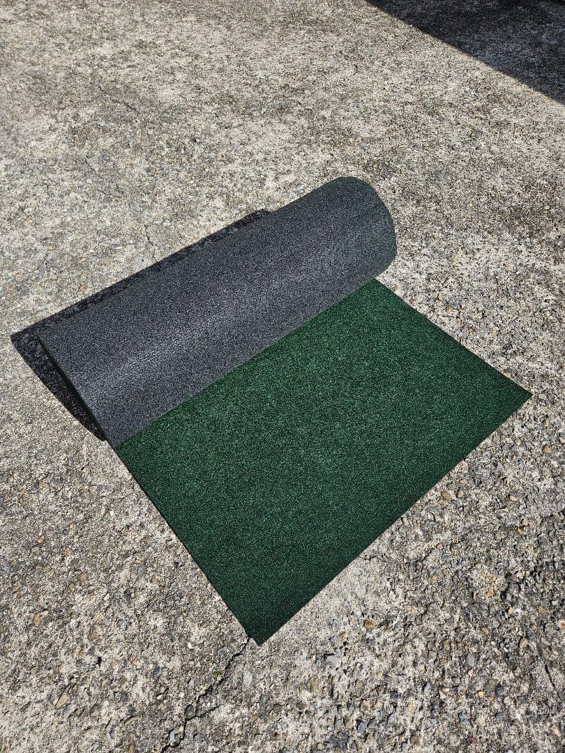 【新品】本格ポリエステル不織布 防草シート(グリーン)厚手　巾1m×20m
