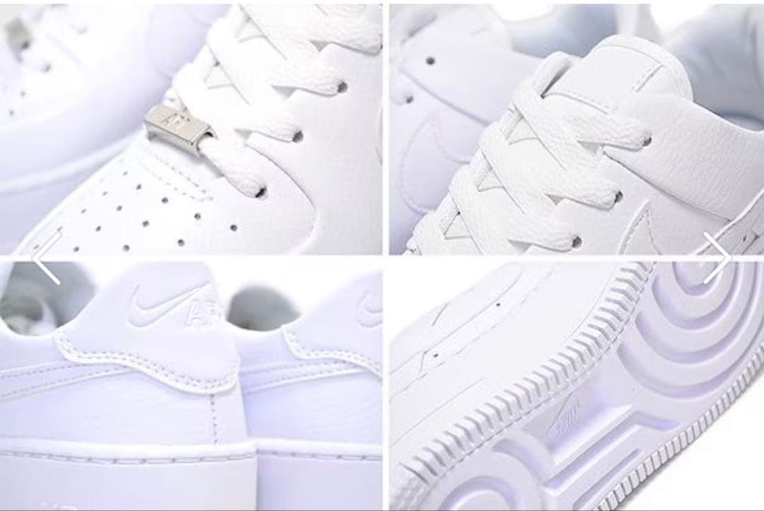 【新品タグ付き】NIKE ウィメンズ エアフォース 1 ホワイト　24.5cm