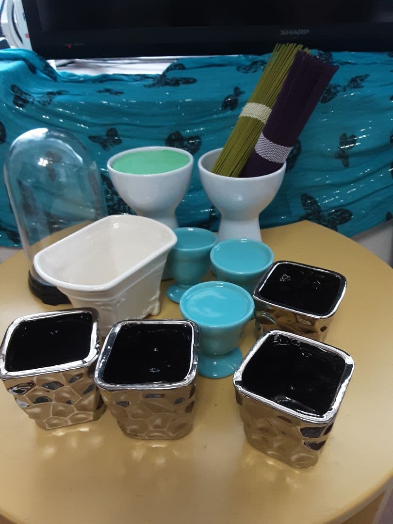 Clay.,東京堂フラワーアレンジ用花器+お正月飾り材料