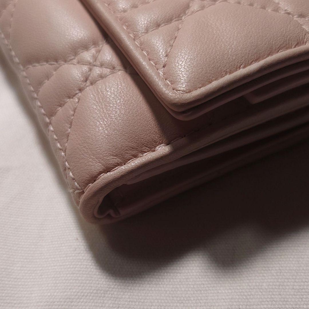 【DIOR】Lady Dior Lotus ウォレット ピンク