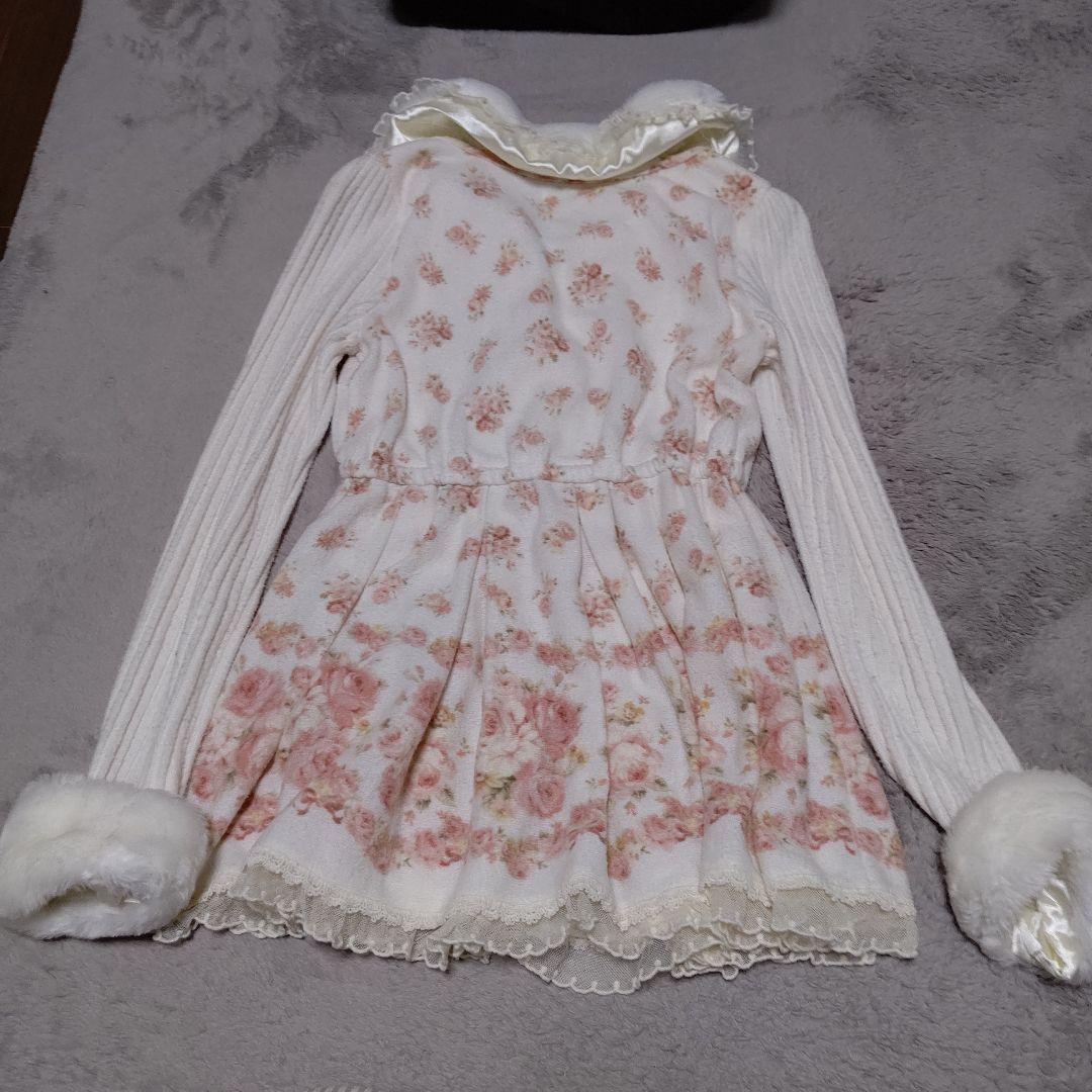 LIZ LISA 花柄 スカパン セットアップ ロリカワ 姫系 起毛