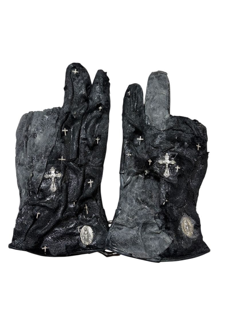 小物 blank coating leather Gloves kmrii