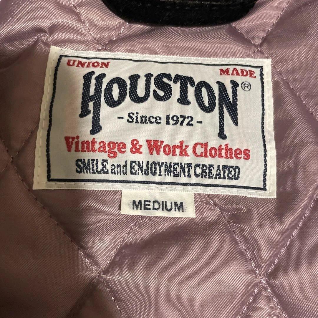 HOUSTON ベルベット ベトジャン M 黒