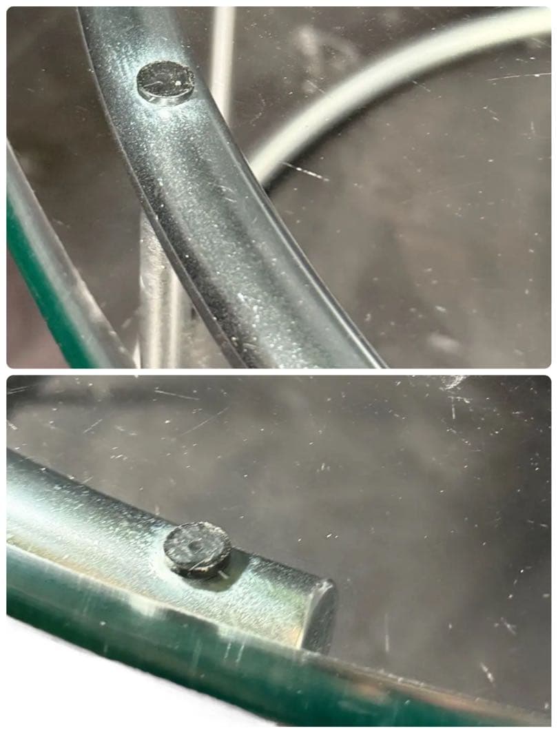 HR644 HUKLA 円形ガラスセンターテーブル　2個セット