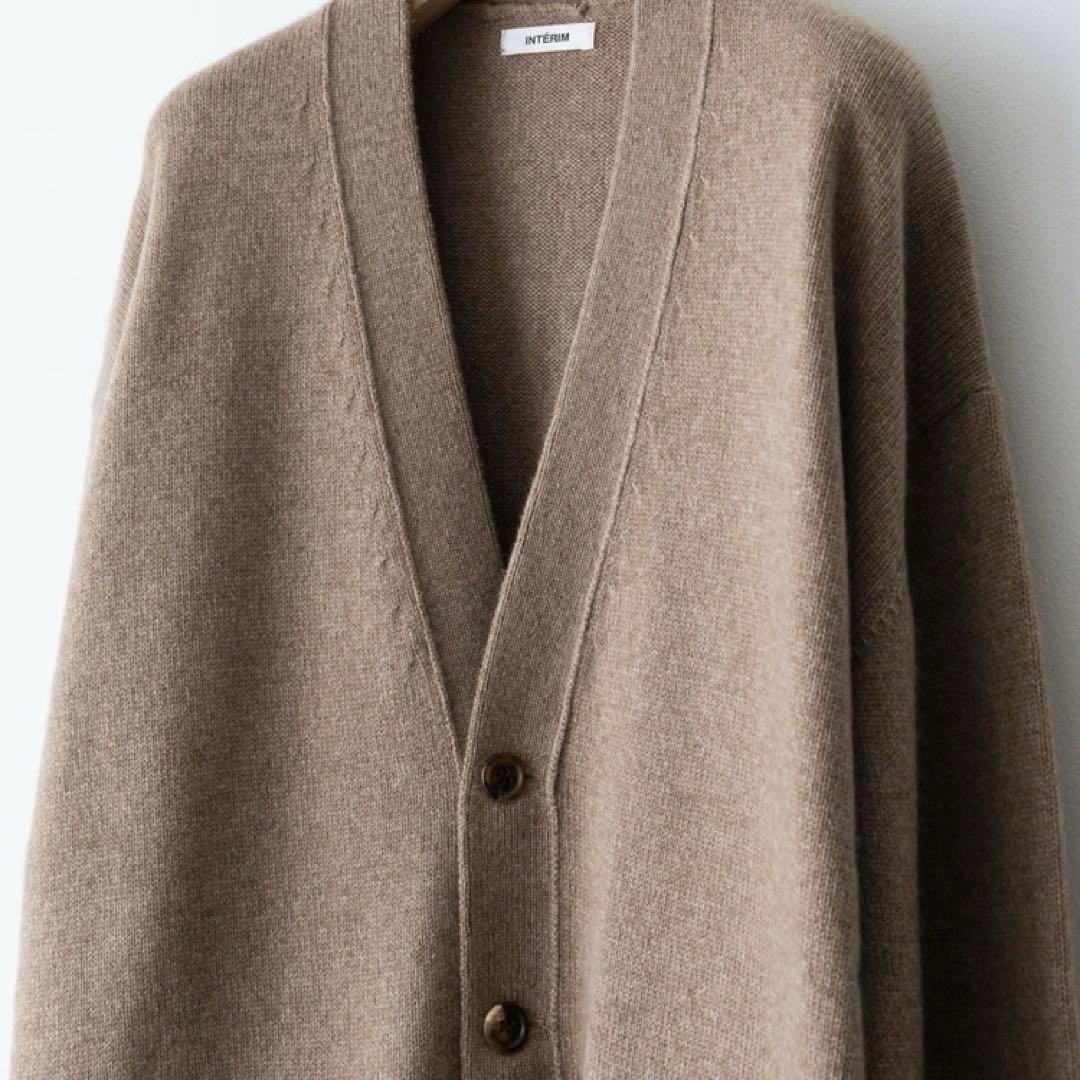 【INTÉRIM】NATURAL BROWN CASHMERE CARDIGAN
