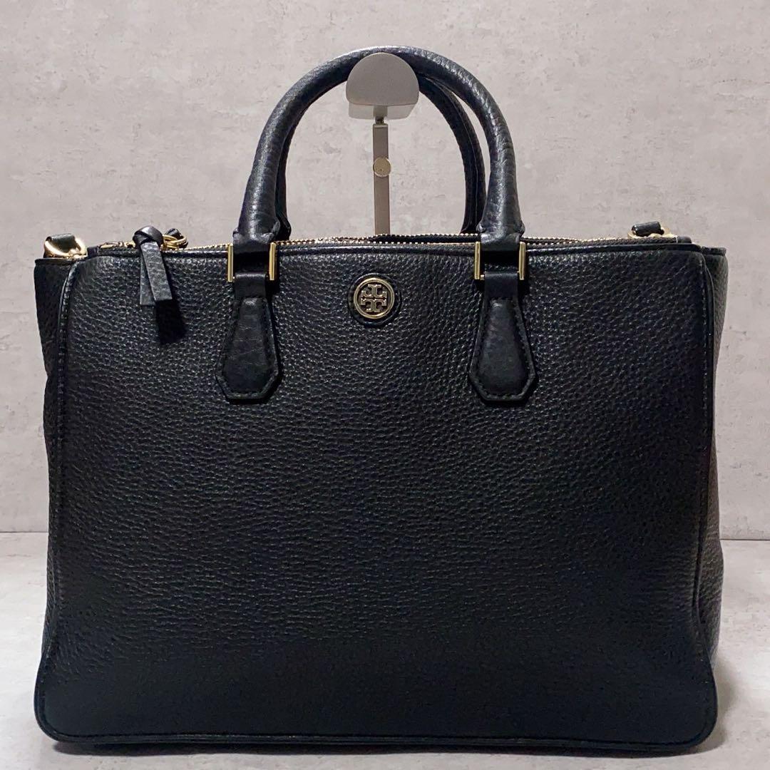 極美品✨TORY BURCH トリーバーチ トートバッグ 2way 大容量 黒