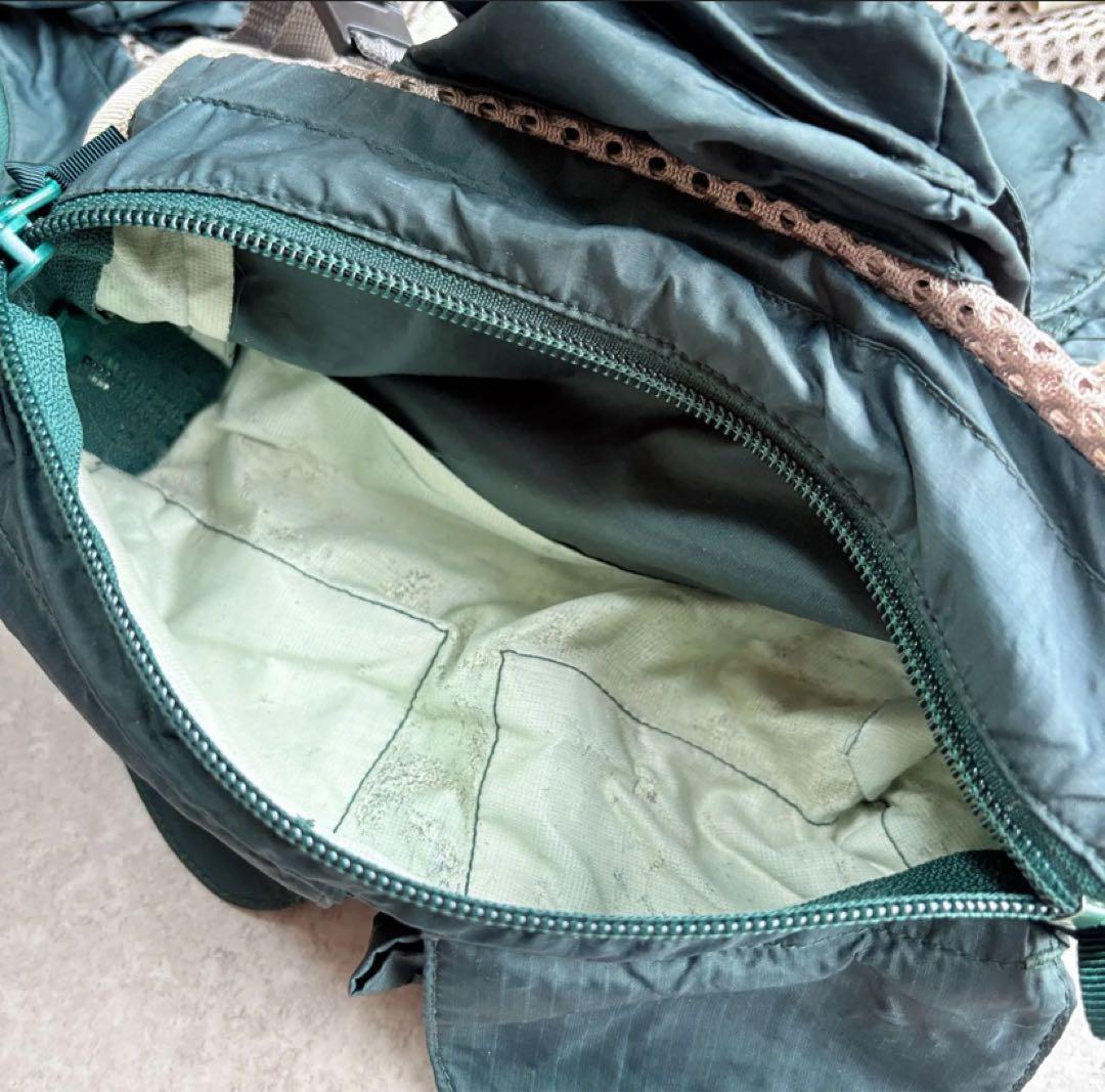 90s Patagonia ショーティー フィッシングベスト グリーン ベージュ