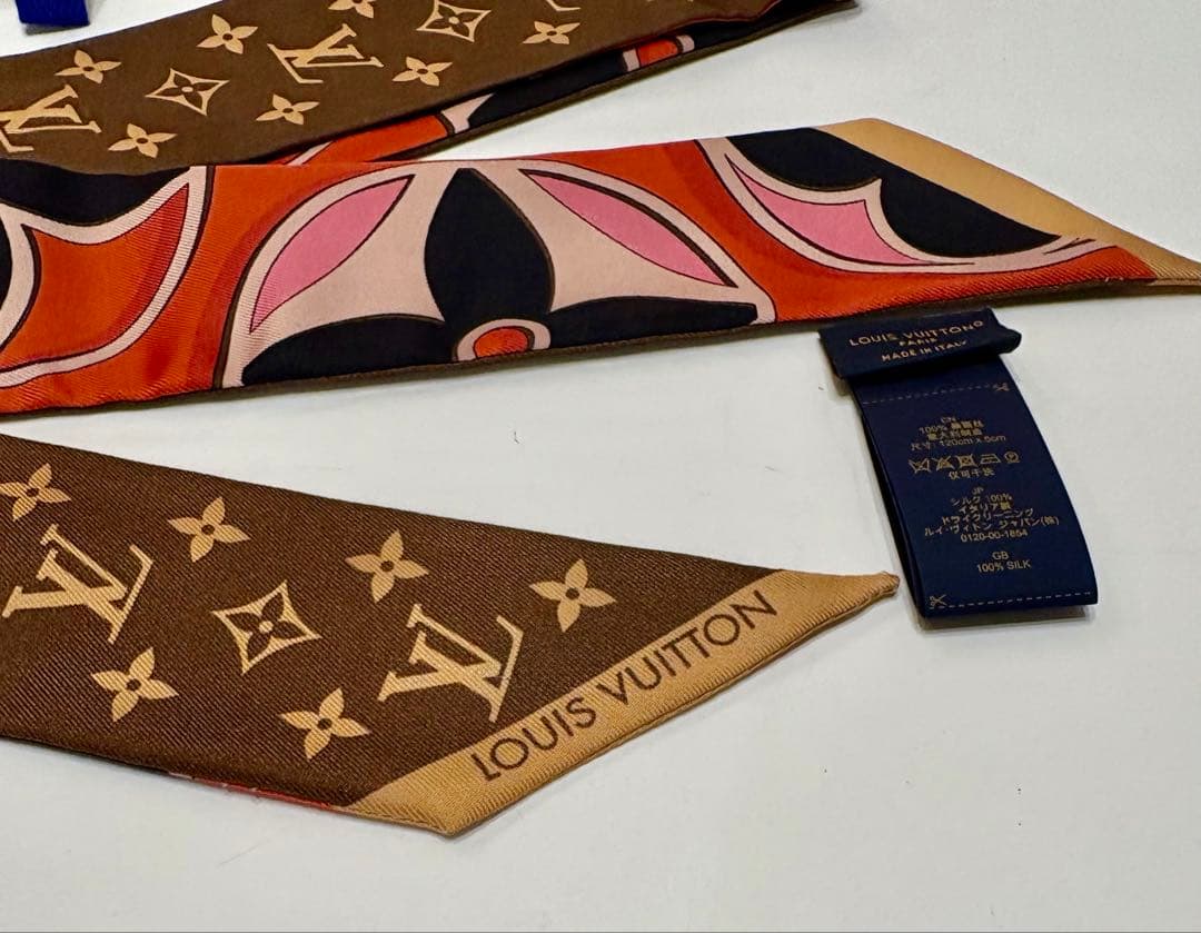 ヴィトン☆バンドー　モノグラム　スカーフ　LV柄　ストール　ロゴ