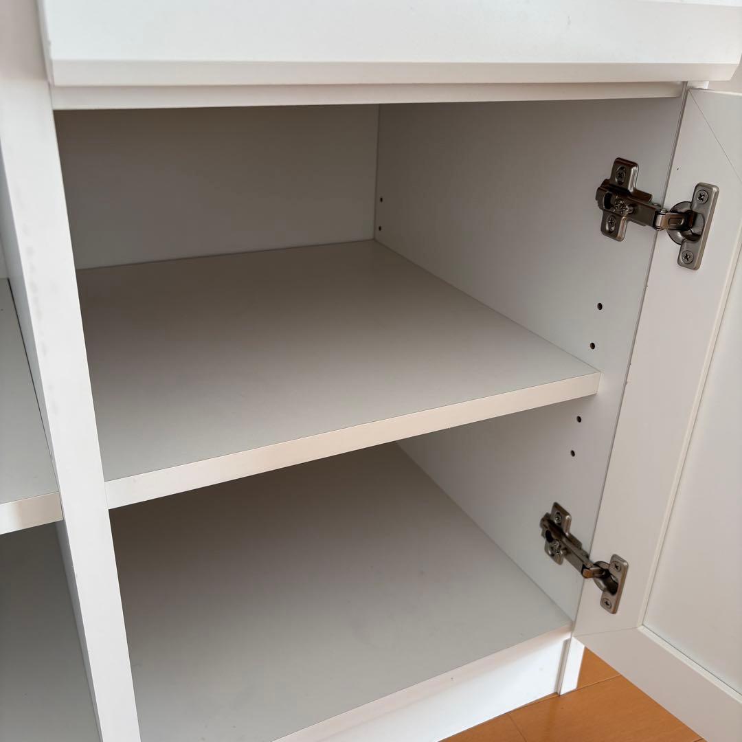 【即日発送】セルシナ カップボード ホワイト　レンジ台　食器棚　シンプル