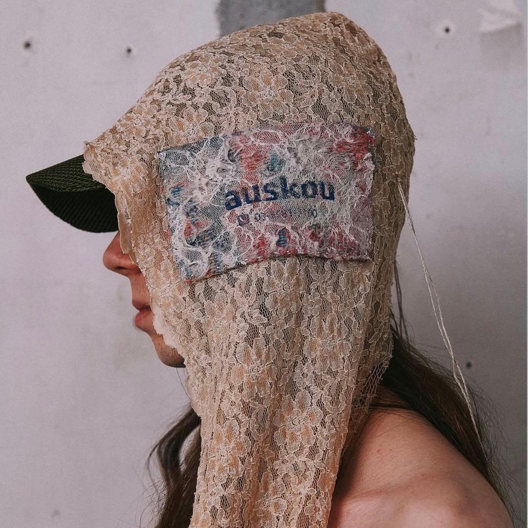 auskou レーススカーフ