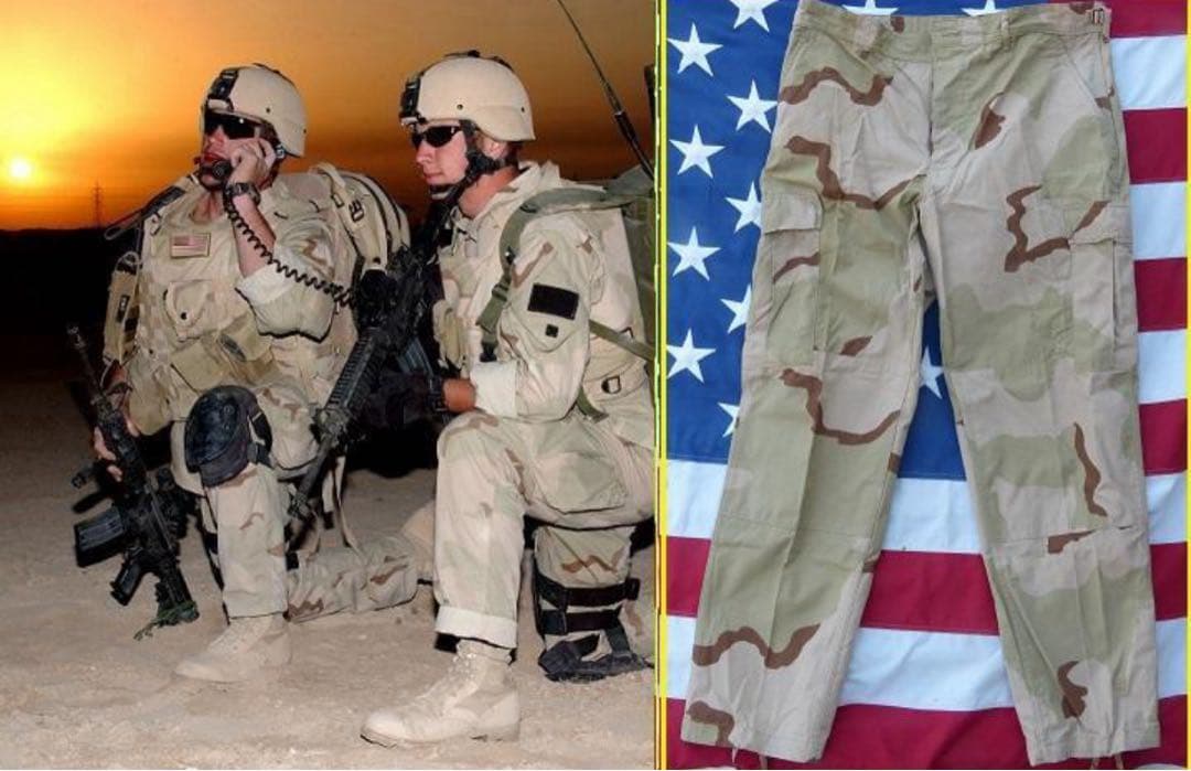 デッド! 米軍実物 デザート３カラーＢＤＵパンツ L-R リップストップ