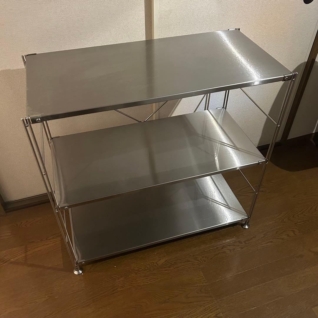 無印良品 ステンレスユニットシェルフ ステンレス棚セット ワイド 小