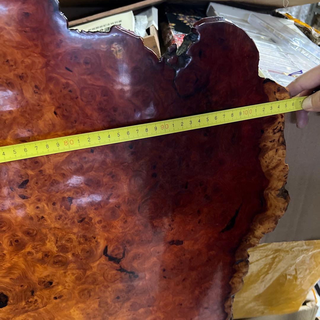 極上瘤杢 一枚板 天然耳付 無垢材 大型座卓 天板用