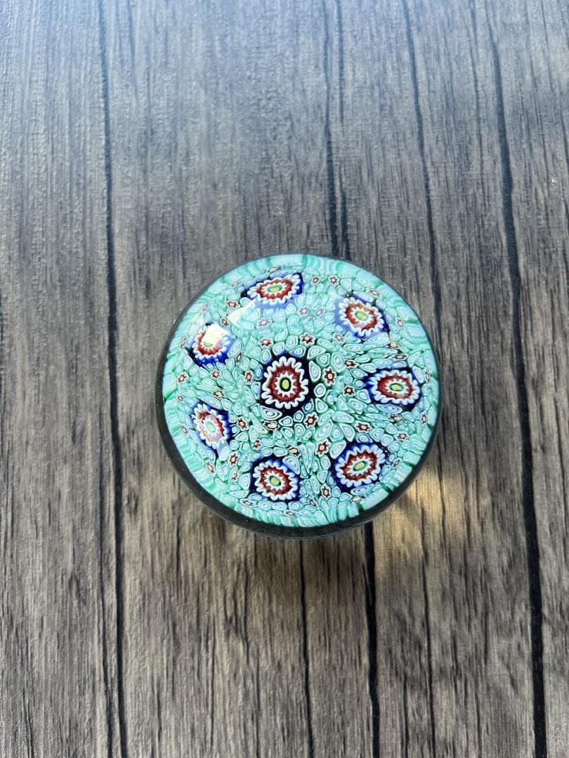 極美品！【murano】ムラーノ(ベネチアン)ガラスのペーパーウェイト