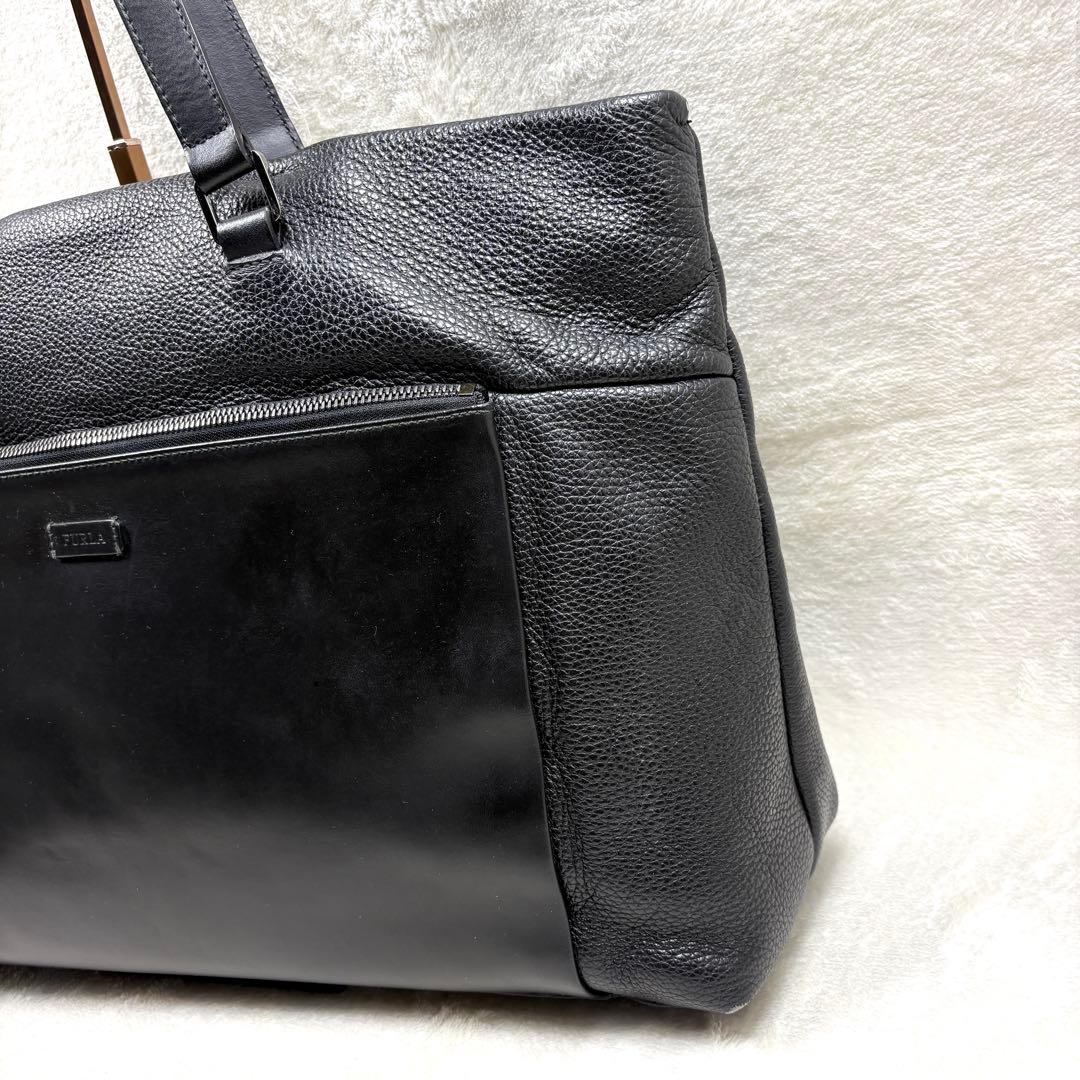 FURLA フルラ トートバッグ 2WAY オールレザー ブラック A4