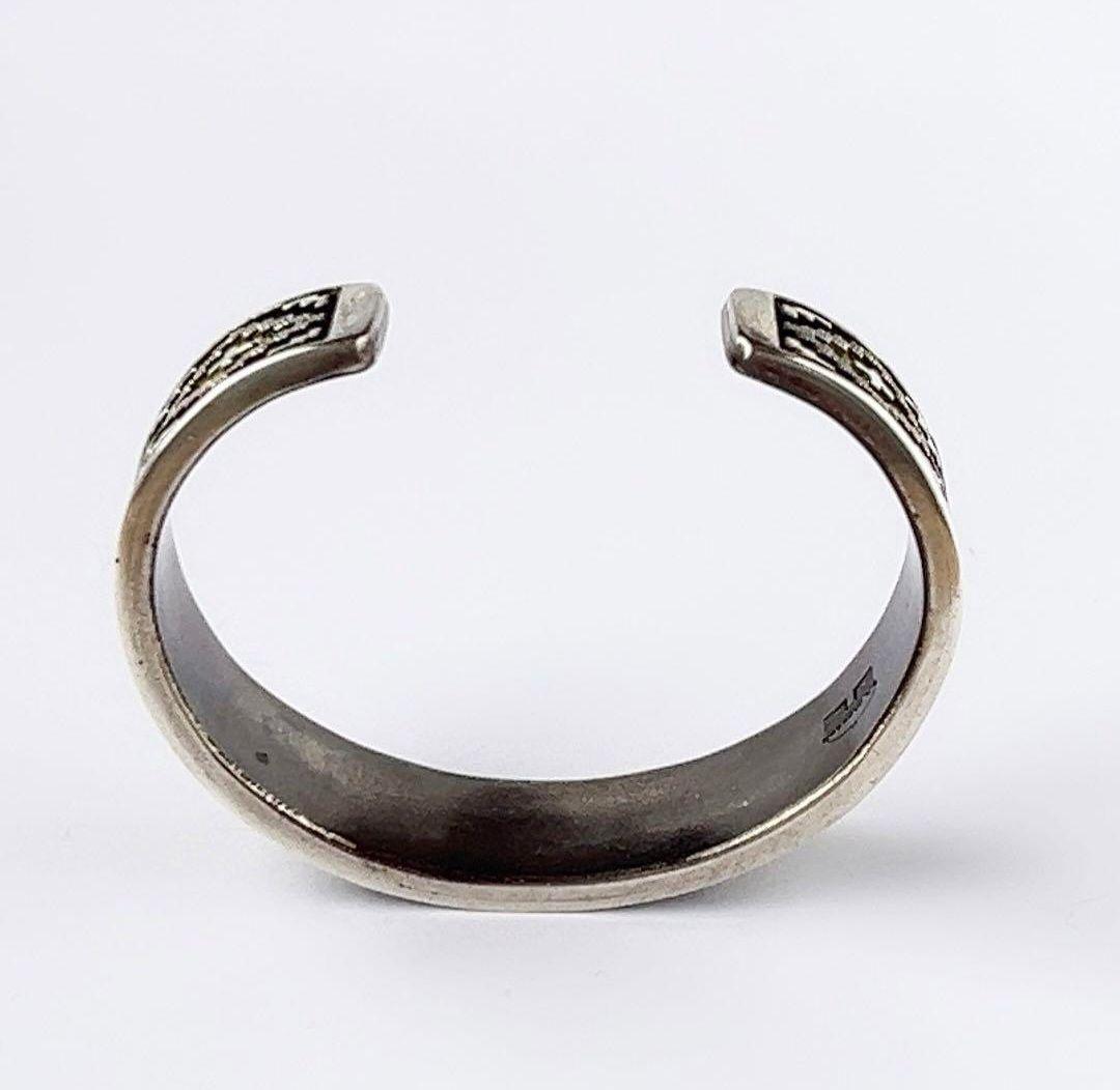 ナバホ族 ダンジャクソン ラグオーバーレイバングル ブレスレット ジュエリー