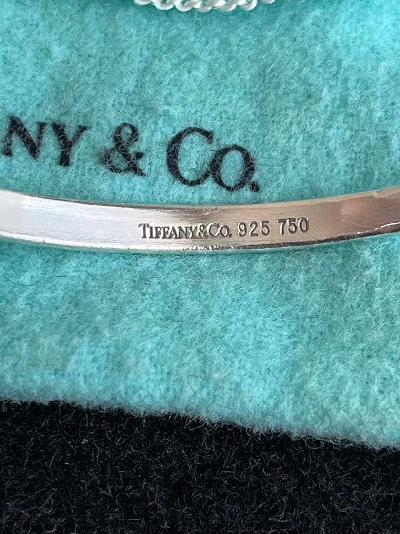 ティファニー TIFFANY フックアンドアイ バングル SV YG コンビ