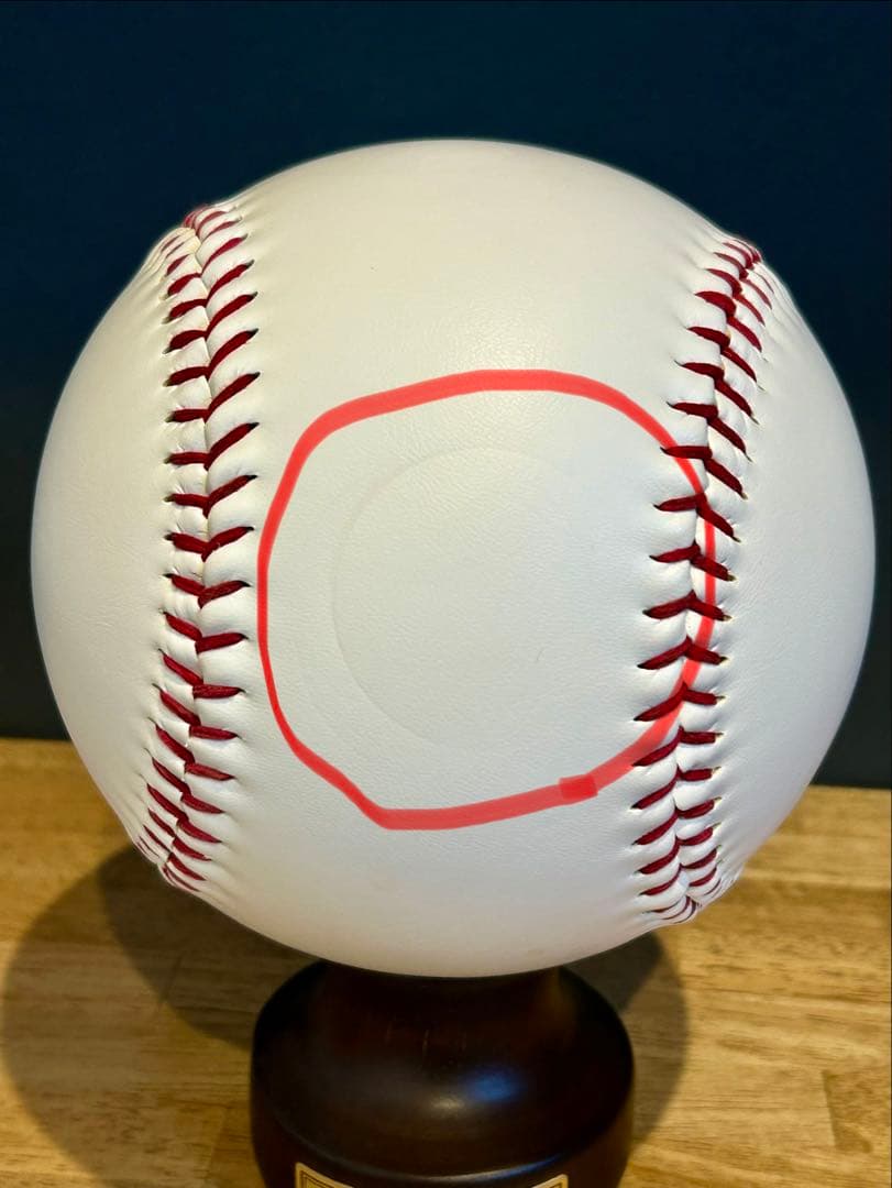 白山高校 甲子園 100選手権 記念ボール(台座付き)