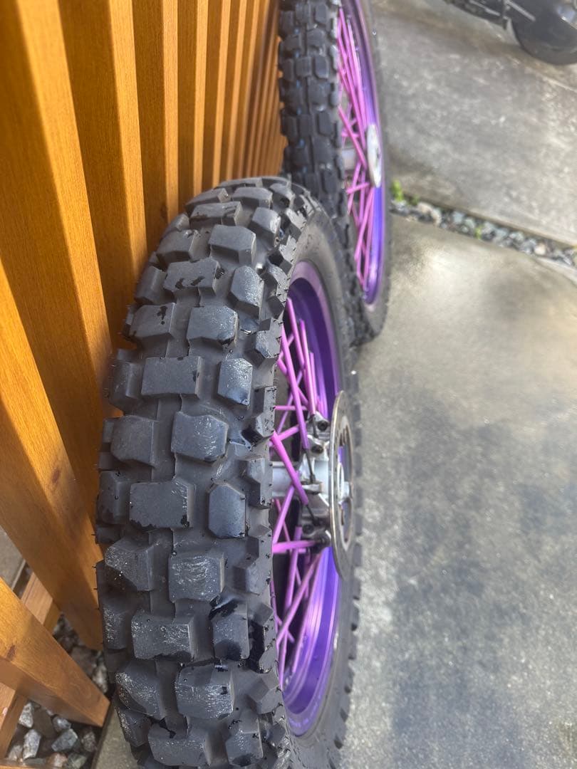 セロー250S(BA-DG11J) 純正タイヤホイール　前後セット