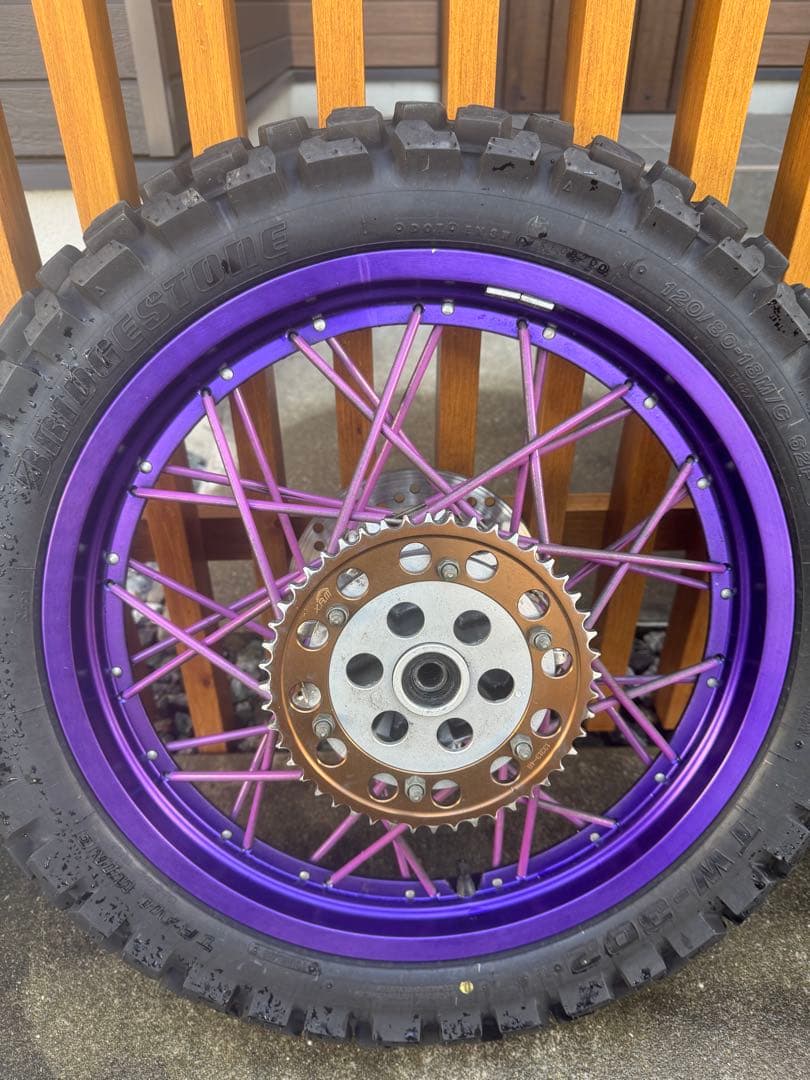 セロー250S(BA-DG11J) 純正タイヤホイール　前後セット