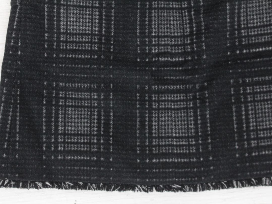 ▲美品 CHANEL/シャネル ツイード タイトスカート チェック Wファスナー