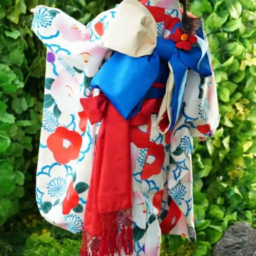 【21点セット】七五三 7歳 着物 フルセット 京都瑠璃雛菊 女の子