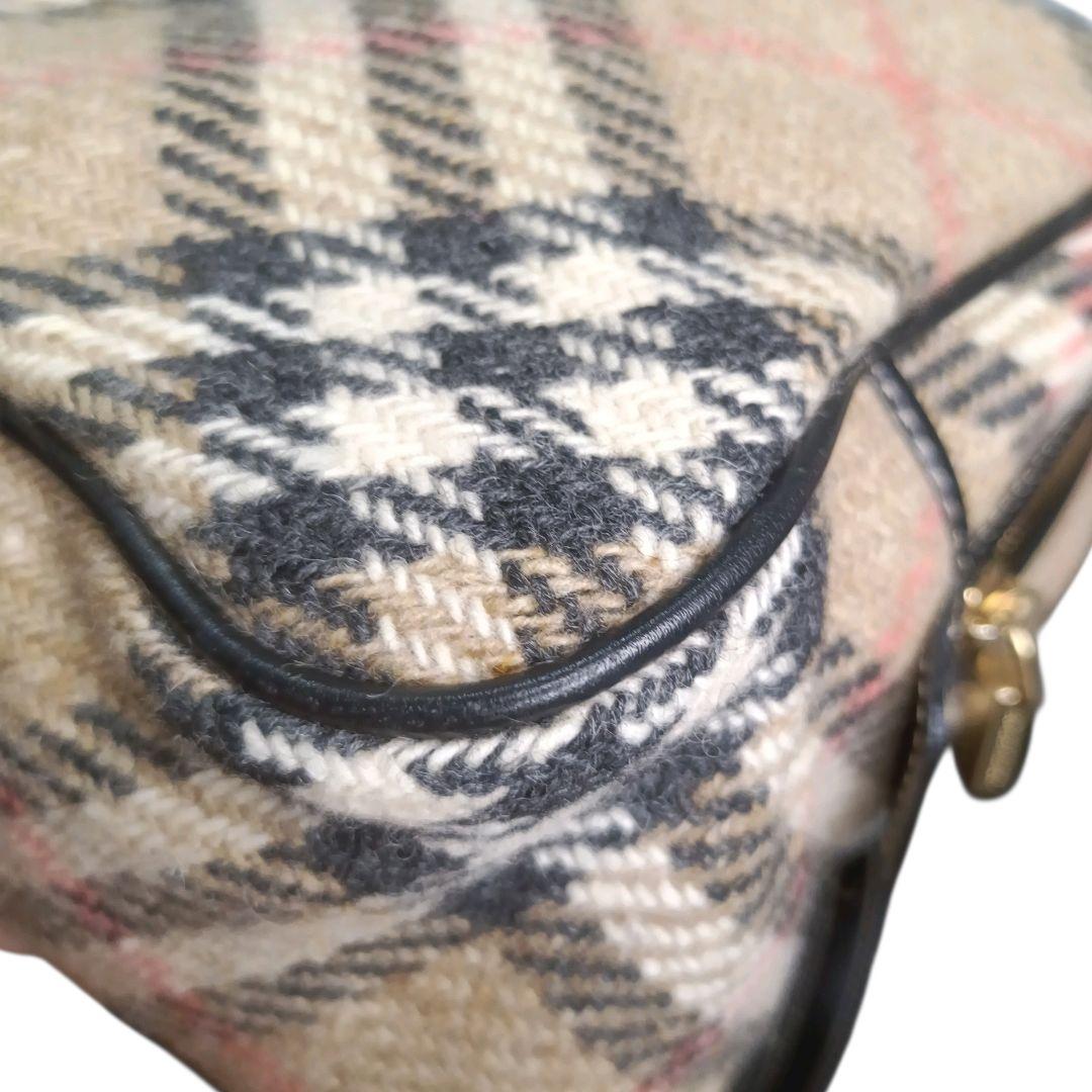 ✨Burberry London ノバチェック コットン ミニボストンバッグ
