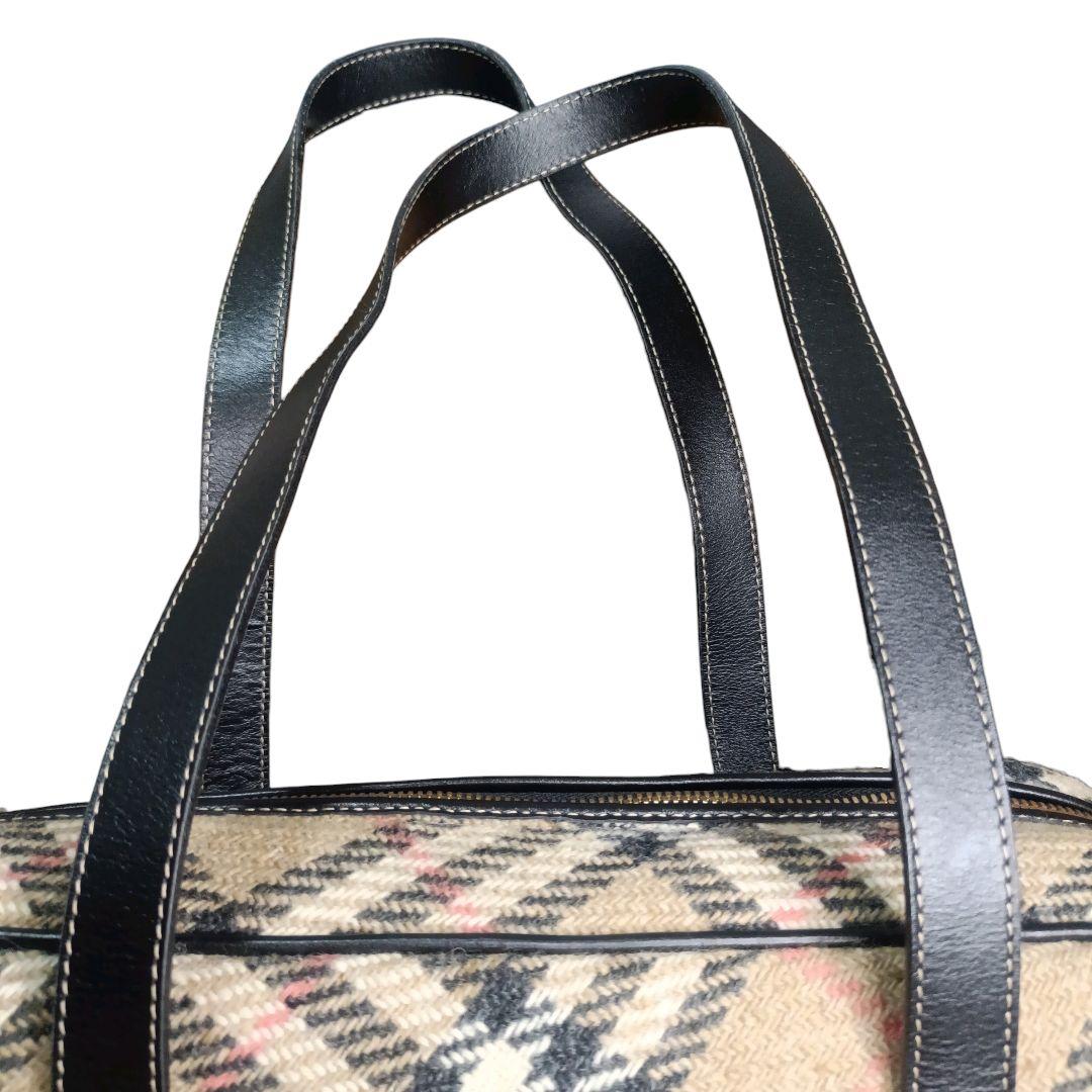 ✨Burberry London ノバチェック コットン ミニボストンバッグ