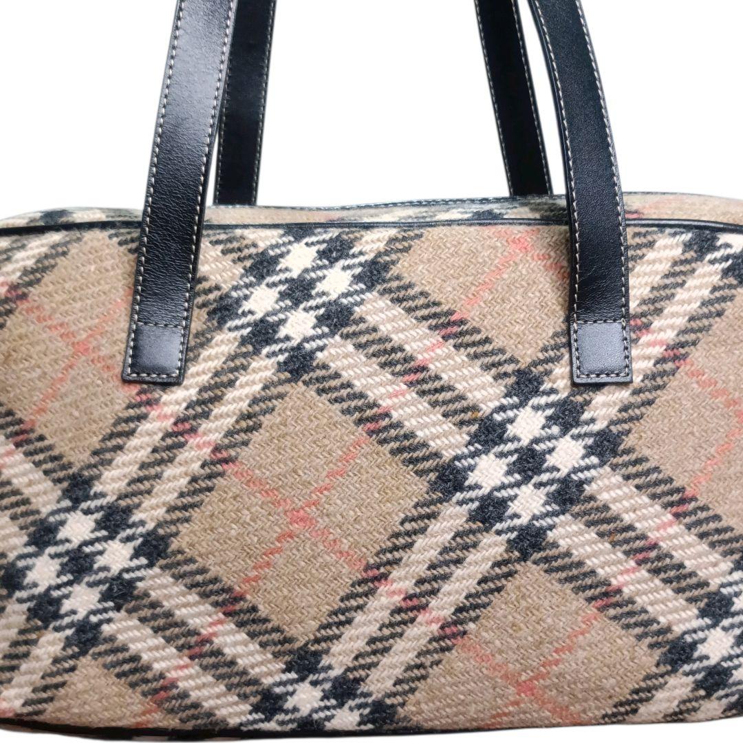✨Burberry London ノバチェック コットン ミニボストンバッグ