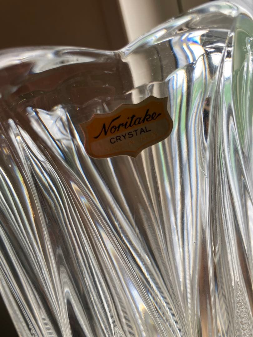 ★お値下げ♪美品【Noritake】ノリタケ★クリスタル＊花瓶★クリアカット★