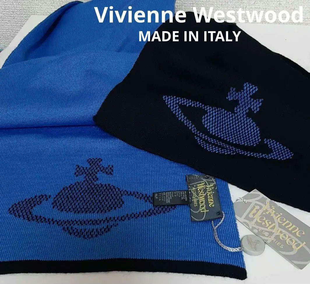 未使用 イタリア製 Vivienne Westwood リバーシブル マフラー