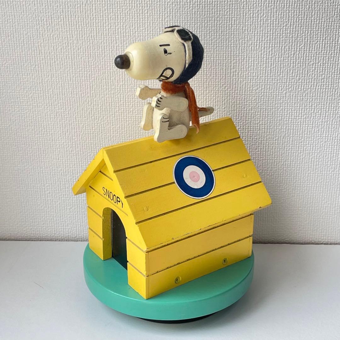美品 スヌーピー SNOOPY 1968 オルゴール / 米国直輸入