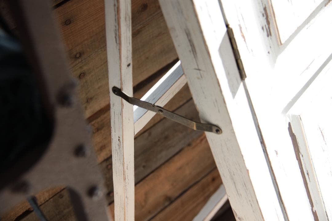 ドア型ミラー☆ブラウン　ミラー　ドアミラー　スタンドミラー　壁掛け　姿見　鏡