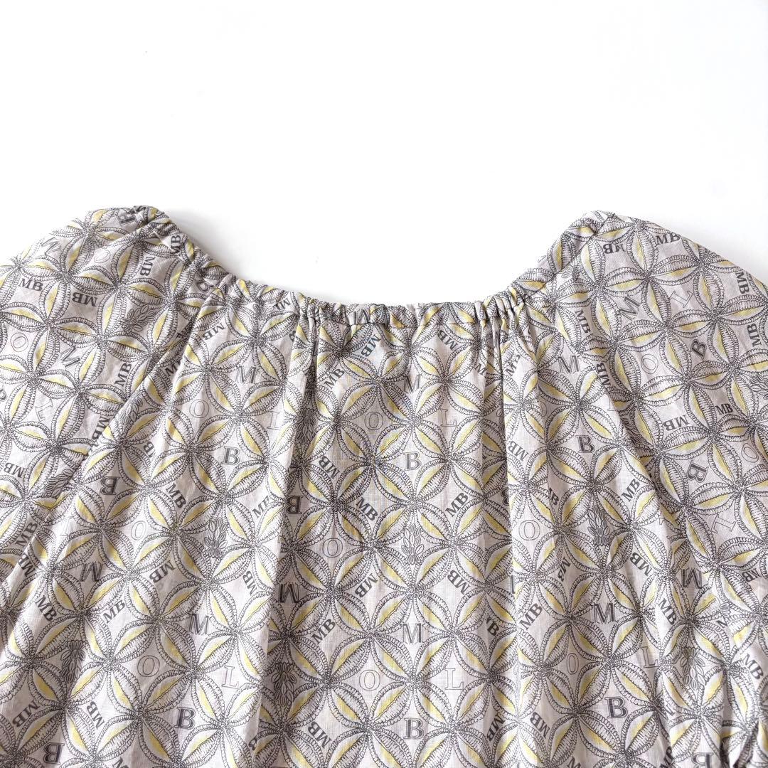 [美品]MORABITO モラビト ブラン♪ロゴ ブラウス