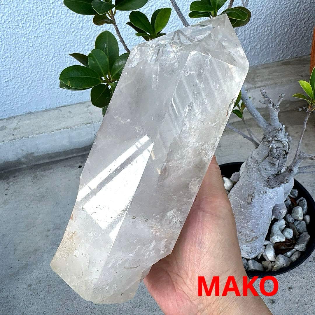 M1733☆水晶六角柱3.2Kg☆トマス産☆天然石　原石☆N50405-F