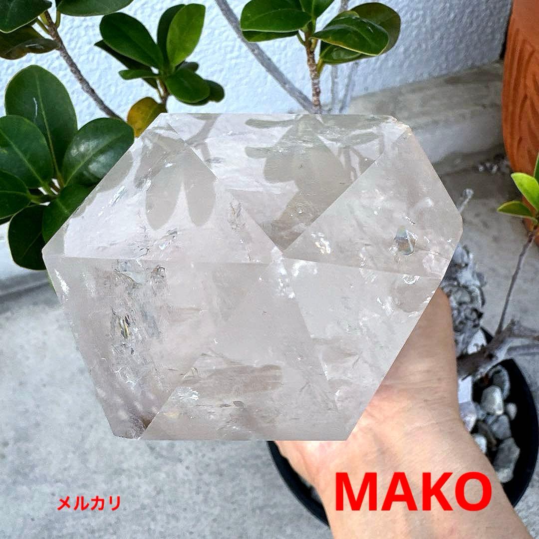 M1733☆水晶六角柱3.2Kg☆トマス産☆天然石　原石☆N50405-F