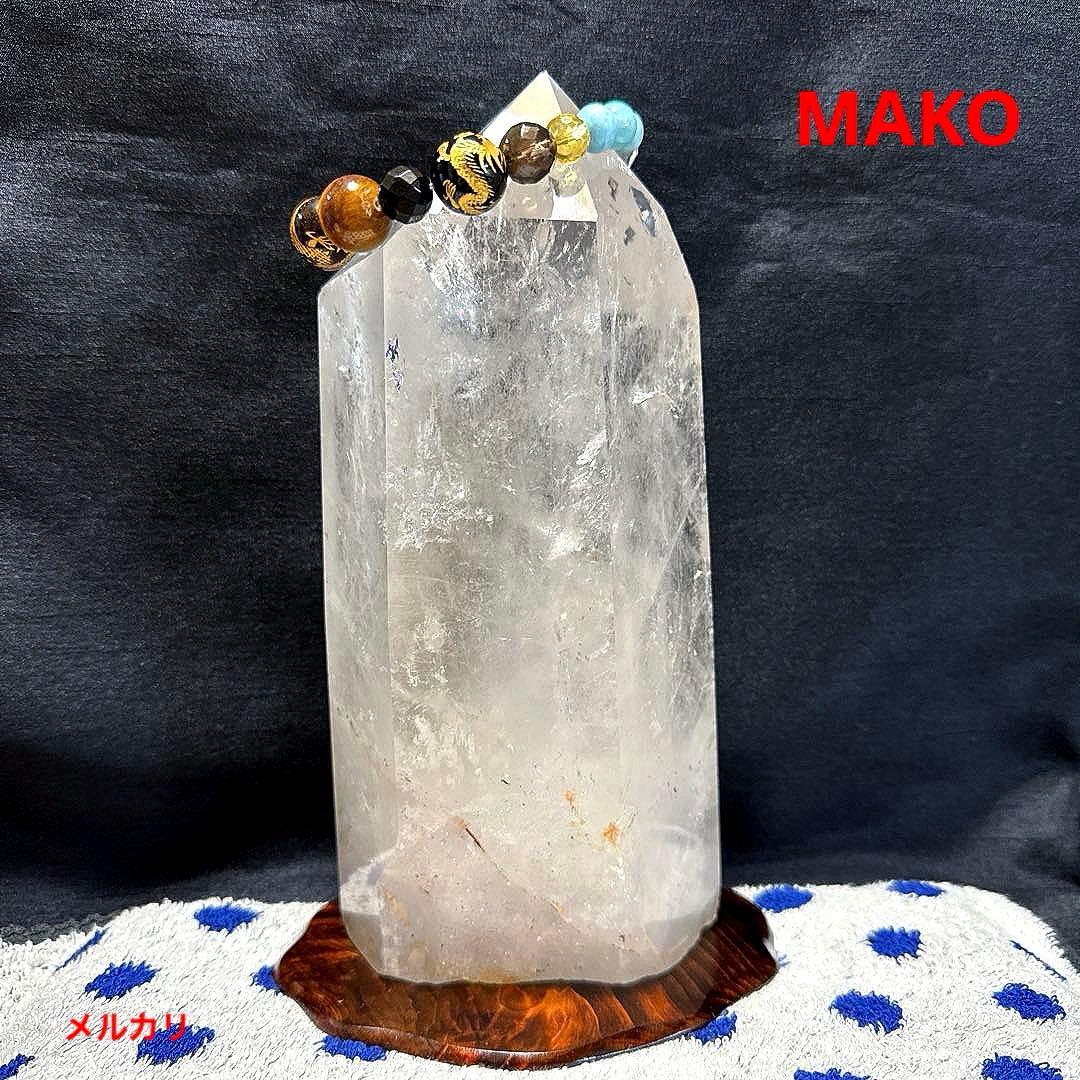 M1733☆水晶六角柱3.2Kg☆トマス産☆天然石　原石☆N50405-F