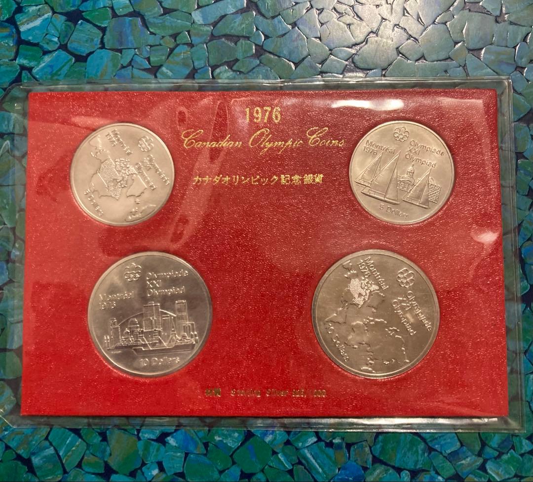 美品　1976年　カナダ　モントリオールオリンピック記念銀貨　4枚セット