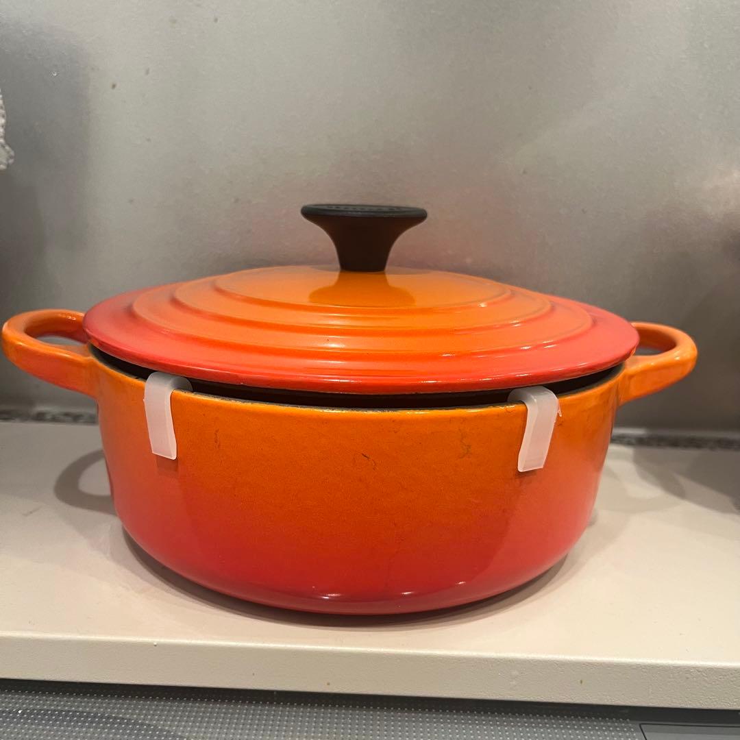 ル・クルーゼ　ココットロンド　18cm オレンジ