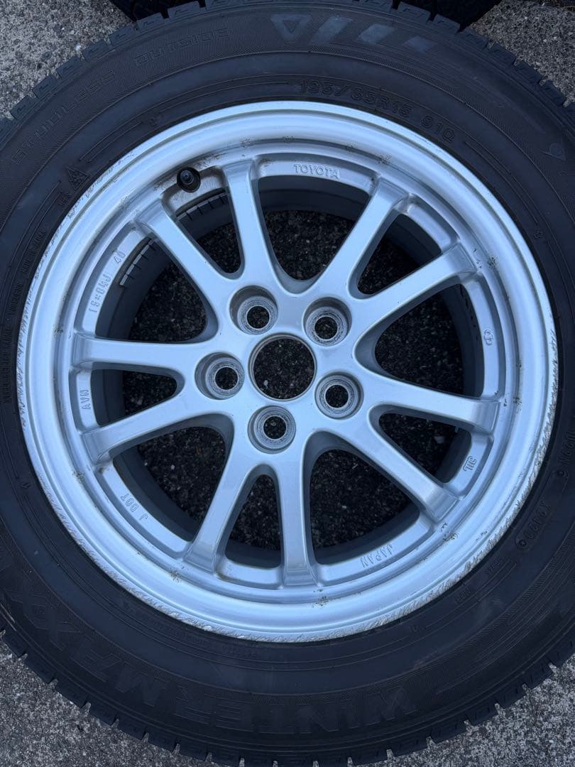 最終値引き送料込！50系プリウスPHV純正ホイール+スタッドレス4本セット