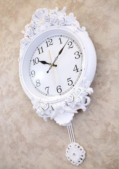 壁掛け時計 ウォールクロック ヴェネツィア ホワイト LS-B8200s-WH